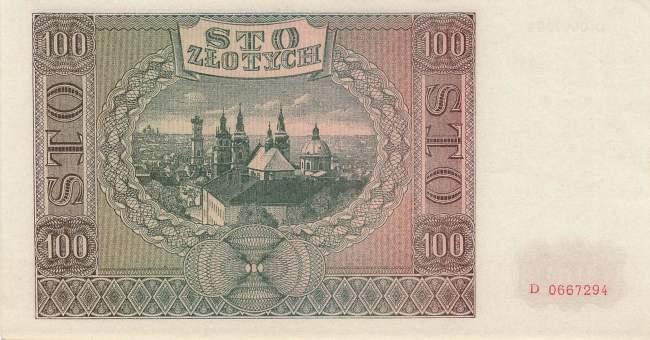 100 Zloty Polen p103 D 1941